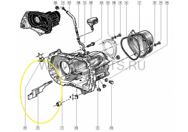 маслянка,оливоподаюча планка 5ой передачі КПП Renault, JB, JC, JH, 7700725868, 7700747976, 321079831R
